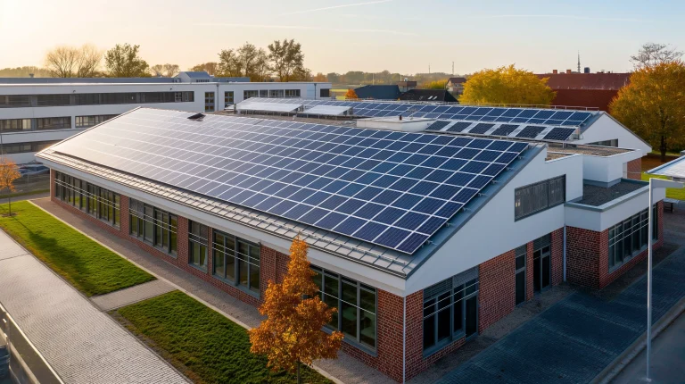 Centrale solaire sur un bâtiment tertiaire