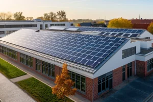 Centrale solaire sur un bâtiment tertiaire