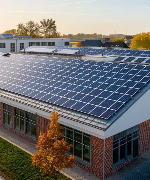 Centrale solaire sur un bâtiment tertiaire